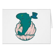 Poisson coquille poisson de coquilles showmaster cartes de vœux