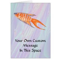 Poissons de paradis cartes de vœux
