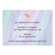 Poissons de paradis cartons d'invitation