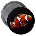Poissons oranges tropicaux de clown de Clownfish Badge