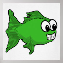 POISSONS VERTS POSTERS