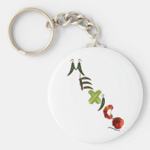 Poivrons de piment du Mexique Porte-clefs