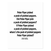 Poivrons marinés par picotin de joueur de pipeau d cartes postales