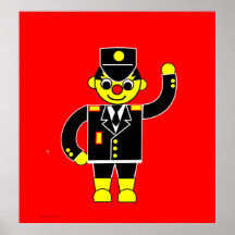 Police-Homme-Saucisse Posters
