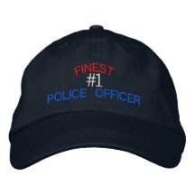 Policier Casquette Brodée
