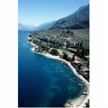 Policier de lac, Italie Découpage En Acrylique