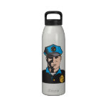 Policier de policier bouteille