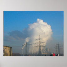 Pollution 1 de centrale affiche