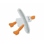 Polo d'art : Mouette de tinctorial de John - festi chemises brodées