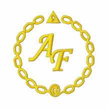Polo rouge logo AF brodé jaune