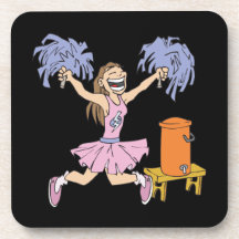 Pom-pom girl sous-bocks