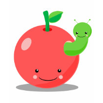 pomme de kawaii t-shirts