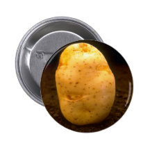 Pomme de terre sur la saleté pin's avec agrafe