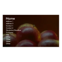 Pommes attrayantes cartes de visite personnelles