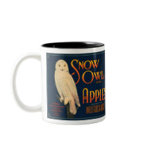 Pommes de marque de hibou de neige
