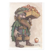 Pommes de transport naines carte postale