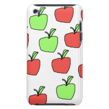 Pommes rouges et modèle vert de pommes coque barely there iPod