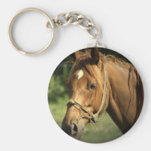 Poney Keychain de châtaigne Porte-clef