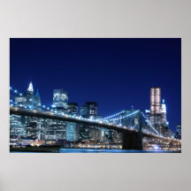 Pont de Brooklyn et horizon de Manhattan Posters