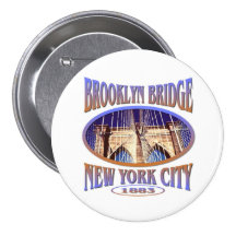 Pont de Brooklyn New York Badge Avec Épingle