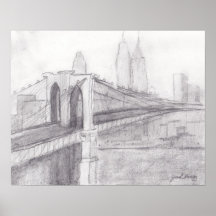 Pont de Brooklyn Affiches