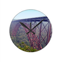 Pont de gorge de nouvelle rivière horloges