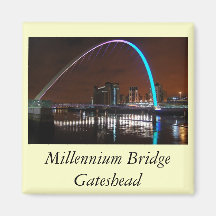 Pont de millénaire, Gateshead Aimants Pour Réfrigérateur