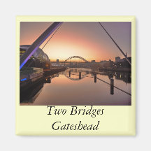 Pont de millénaire, Gateshead Magnets Pour Réfrigérateur