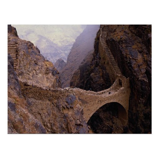 Pont de Shahara, abîme de 9000 pi, Yémen Carte Postale