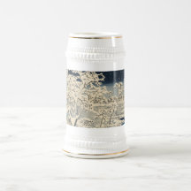 Pont en tambour chez Meguro, par Ando Hiroshige Mugs