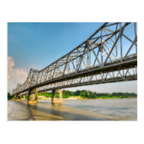 Pont Natchez du fleuve Mississippi cartes postales