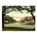 Pont suspendu I, Bristol, Angleterre de Clifton Carte Postale