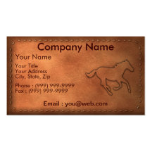 Pony Express Modèles De Cartes De Visite