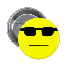 pook gezicht speldbutton