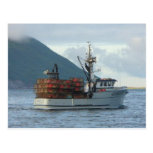 Poolvos, de Boot van de Krab in Nederlandse Haven, Wenskaarten