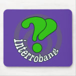 Pop-art Interrobang (Blurple) Muis Mat