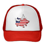 Porc patriotique de vol casquette de camionneur