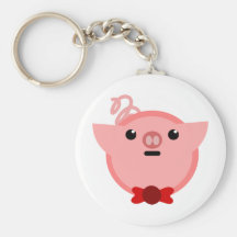 porc porcin porte-clé