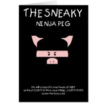 Porc sournois de Ninja Cartes