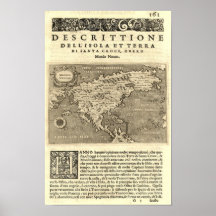 Porcacchi Amérique du Nord Affiches