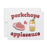 porkchops et compote de pommes