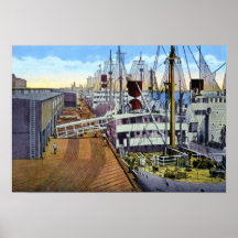 Port de la Nouvelle-Orléans Louisiane Affiches