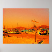 Port de Paros Affiches