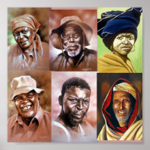 Portaits africains posters