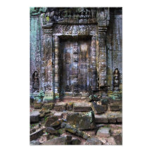 Porte antique d'abat-jour de temple tirages photo