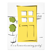 Porte assez jaune faire-parts