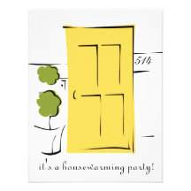 Porte assez jaune invitations