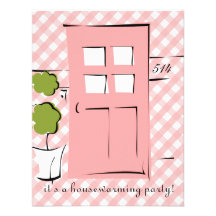 Porte assez rose cartons d'invitation personnalisés