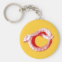 Porte - clé chinois de serpent de zodiaque porte-clefs