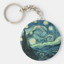 Porte - clé de nuit étoilée de Van Gogh Porte-clefs